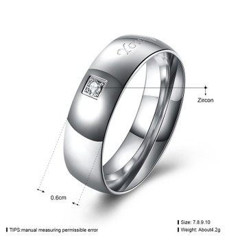 KimJ Ring set of Men style (1pc ring only) KJ-TGR128-G, Titanium steel, Women style KJ-TGR127-G, suggest order by set