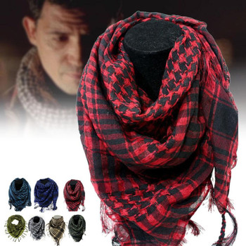 Best 100% Cotton Arab Scarves Thick Muslim Hijab Tactical Desert Men or Women Winter Windy Military Windproof Scarf