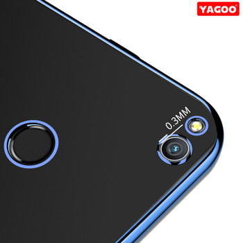 For Huawei Honor 8 case for Honor 8 Lite Case Luxury Plain slicone TPU soft Cover in fitted Red Golden Blue Purple colors Yagoo