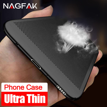 NAGFAK Heat Dissipation Case For Samsung Galaxy S9 S8 Plus S6 S7 Edge Note 8 Cover Cases For Samsung A7 A5 A3 2016 Phone Shell