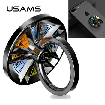 Finger Ring Holder USAMS Spinner Stand Cell Phone Grip Metal 360 Degree Support Universal for iPhone ipad Samsung Xiaomi