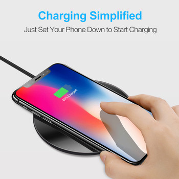 SMORSS 5V 2A Wireless Charger Qi Wireless Fast charge Ultra-light Charging Pad Support Phones with Wireless Charging Function 