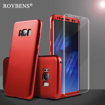 Roybens For Galaxy S8 Plus Case Luxury PC + TPU 360 Full Protection Soft Silicone Cover For Samsung Galaxy S8 Ultra Thin Case