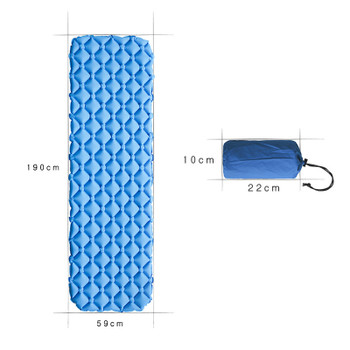 Air Mattress Inflatable Bed for Tent Portable Ultralight Sleeping Pad Air Bed Moistureproof Pad Waterproof Outdoor Camping Mat