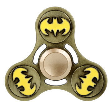 Anti-stress Triangle Fingertip Metal Gold Color Toy  Batman  Handspinner For Child And Adult Stress Relief Toy Fidget Spinner