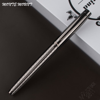 High Quality MONTE MOUNT luxury Gray Cross Line Business office Medium nib Rollerball Pen New