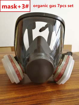 6800 Gas Mask  7pcs suit Full Face Facepiece Respirator For Painting Spraying same 3M 6800