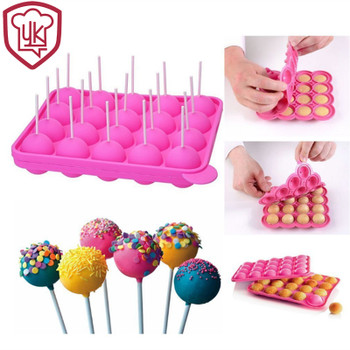 8.8*7.2inch Food Grade Silicone Lollipop Mold Pop Cupcake Chocolate Mold Lollipop Cake Mold