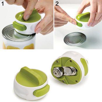 1Pc Manual Stainless Steel Can Opener Switch Shape Bottle Opener Screw Openers Easy Non-slip Openers Kitchen Gadget