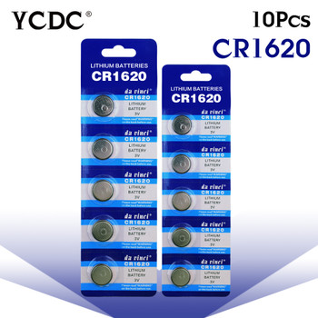YCDC 11.11 Big Promotion 10Pcs CR1620 CR 1620 3v Lithium button Battery Remote control car remote battery Scales
