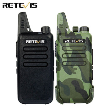 2pcs Mini Walkie Talkie Retevis RT22 2W UHF 400-470MHz 16CH CTCSS/DCS TOT VOX Scan Squelch Two Way Radio Communicator A9121A
