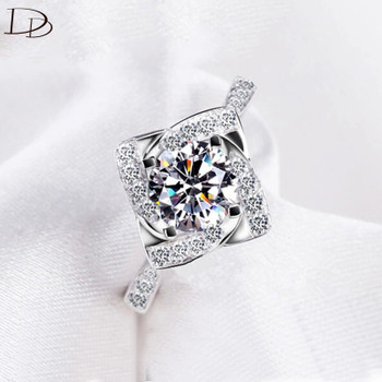 fashion rings for women 925 sterling silver ring wedding engagement Love aaa zircon jewelry 