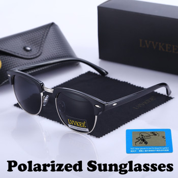 Classic Brand Polarized Night Vision Club Sunglasses Men Women Semi Rimless Master Sunglass outdoors driving 100% UV400 Eyewear