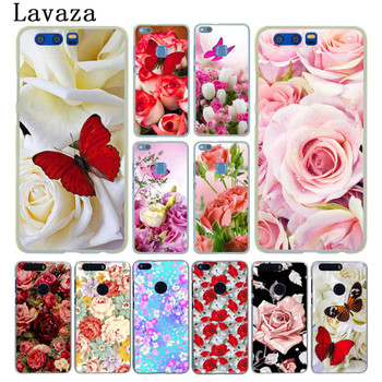 Lavaza Red butterfly on white roses flower Case for Huawei Y6 Y5 Y3 II Y7 2017 Y5 2018 Nova 2 Plus 2S 2i Honor 10 9 8 Lite 7 7X