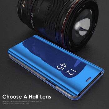 ProBefit Mirror Flip Cell Case for Samsung Galaxy A6 Plus 2018 Edge Slim Smart Stand Protective Cover for Samsung Galaxy A6 2018