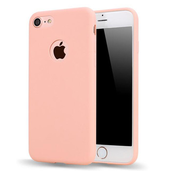 Matte Candy Gel For iPhone 7 Case Ultra Slim Soft Silicone Cover For iPhone 8 Cute Pink Fundas TPU Phone Cases For iPhone 6s x