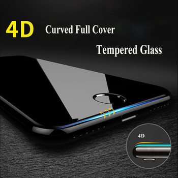 4D 9H Curved Edge Full Cover Tempered Glass For iPhone 7 6 S 6S Plus Premium Screen Protector Toughened Protective Cover Over 3D