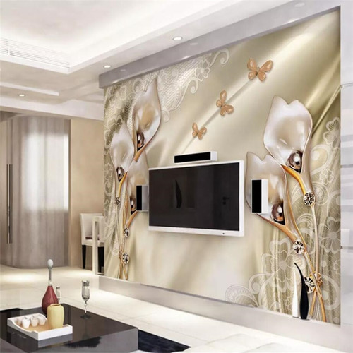 Beibehang Wall Paper 3d Mural Custom Living Room Bedroom Home Decor Hd Phalaenopsis 3d Wallpaper Tv Background Wall Onshopdeals Com
