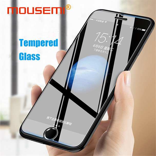 MOUSEMI Protective Glass For iPhone 5s 6 X 7 8 Plus Glass Protection, Screen Protector Film Tempered Glass On 5s For iPhone X 7
