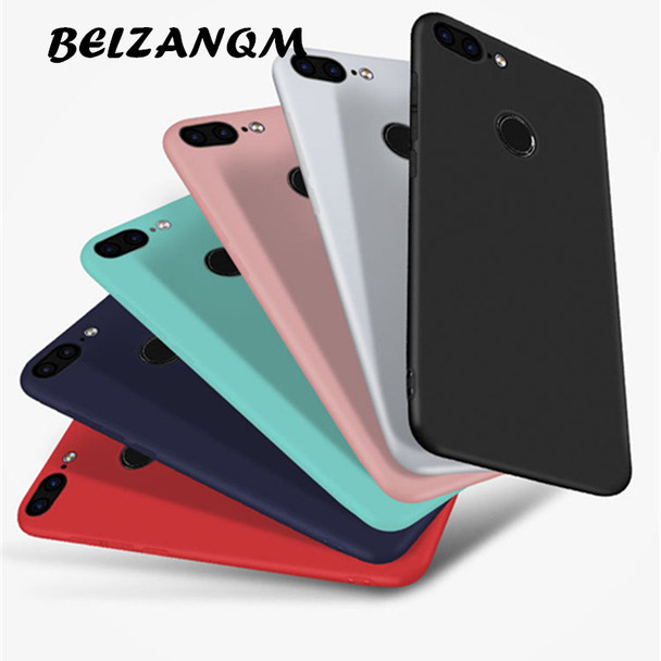 Cover For Huawei Honor 9 Lite 360 Protection Soft Silicone Matte Case For Huawei P smart 5.65" Enjoy 7s Candy Cases Capa Fundas