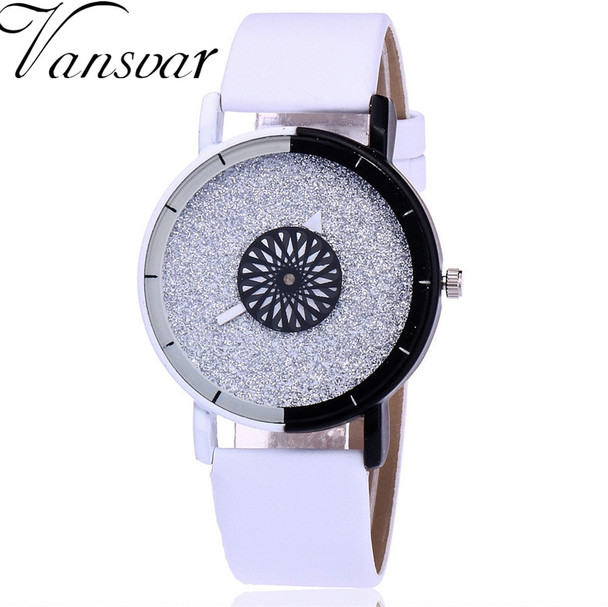 Vansvar Brand Fashion Women Wristwatch Luxury Casual Candy Leather Quartz Watch Relogio Feminino Gift Clock Drop Shipping