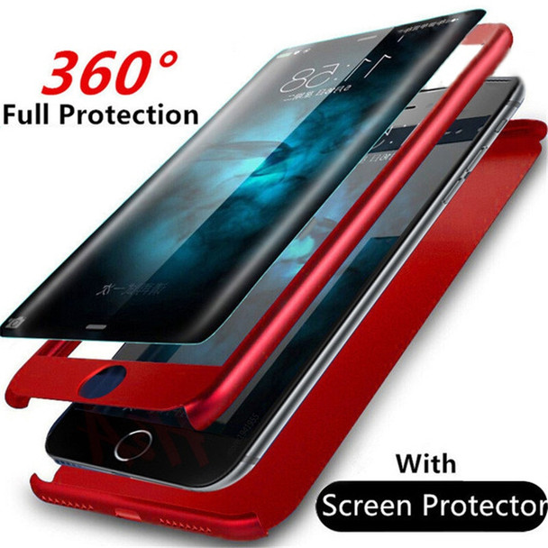 H&amp;A Fashion 360 Degree Full Body Cover Case For iPhone 6 6s 7 8 Plus Phone Cases For iPhone 7 5 5s SE Cover Shell Tempered Glass