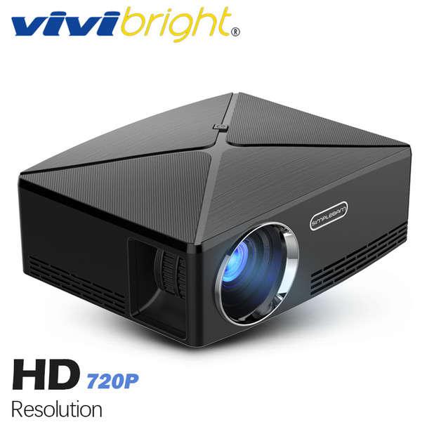 VIVIBRIGHT HD MINI Projector C80. 1280x720 Video Proyector, Support 1080P (Optional C80 UP. Android 6 Beamer, WIFI, Bluetooth)