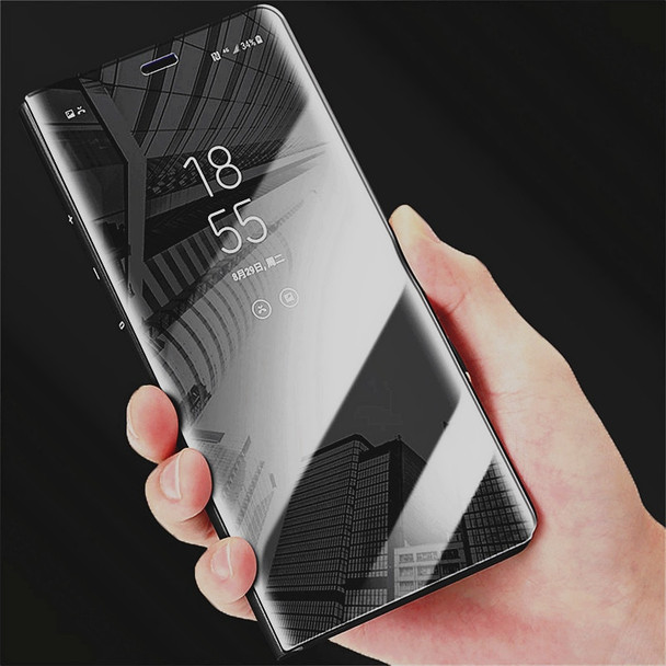 SHUOHU Luxury Flip Protection Full Screen Window Cases for IPhone 678 Plus Clear Mirror Cover for Samsung  S6 S7 S8 J3 J5 J7