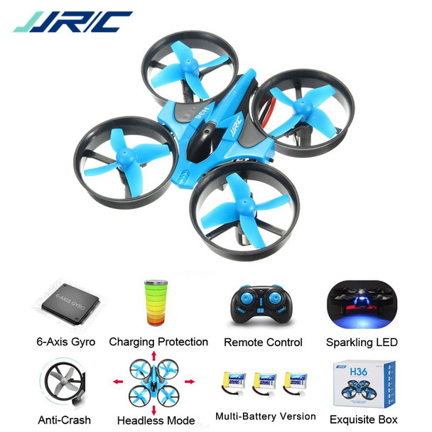 JJR/C JJRC H36 Mini Quadcopter 2.4G 4CH 6-Axis Speed 3D Flip Headless Mode RC Drone Toy Gift Present RTF VS Eachine E010 H8 Mini