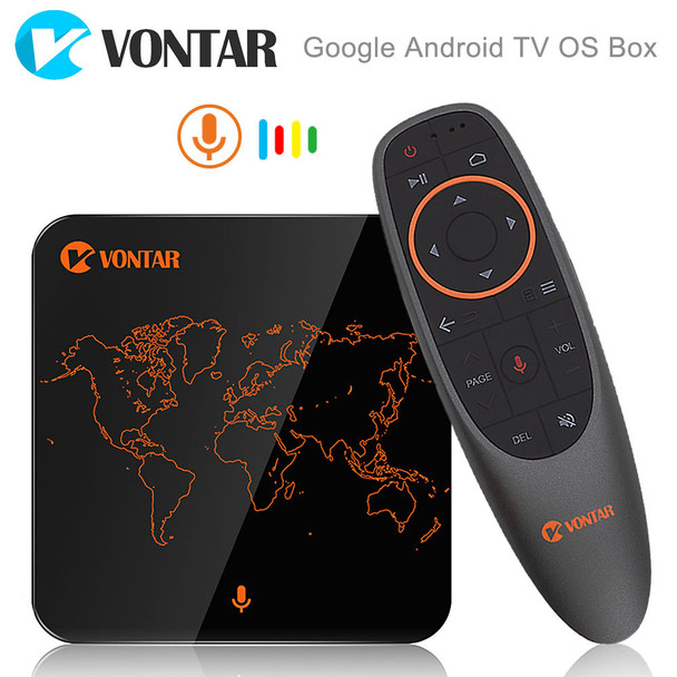 2018 VONTAR V1 Google Voice Control Smart TV BOX Android 7.1 Amlogic S905W 2GB 16GB Streaming Google Play Netflix PK X96 mini
