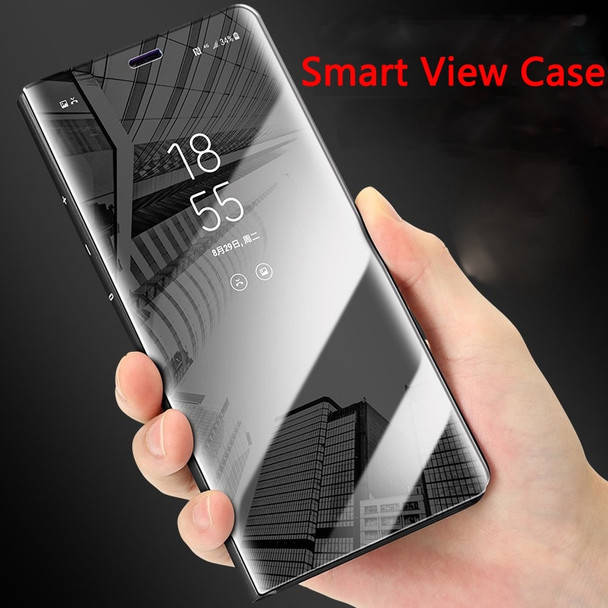 For Samsung Galaxy J3 J5 J7 2017 Mirror Flip Leather Case Clear View Smart Cover For Samsung J 3 5 7 2017 Phone Cases Case Coque