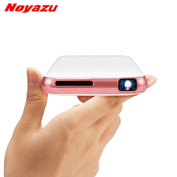 Noyazu Mini Pocket Projector 5000mAh Battery DLP WiFi Portable Handheld Smartphone Projector Android7.1 BluetoothL Pocket BEAMER