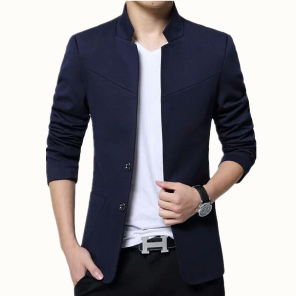 Blazer Masculino 2018 Fashion Man Brand Male Cotton Blend Blazer Slim Fit Americana Hombre Blazers Men Suits Casual Blazer Homme