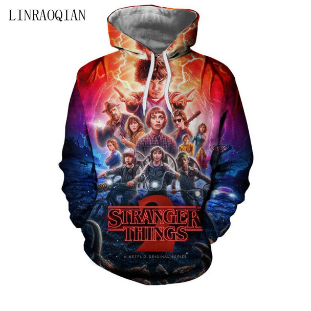 Stranger Things New 3D Hoodies Men/Women Pullovers Sweatshirts Cool Upside Down Eleven Print Male Hooded Tracksuits Hoodie