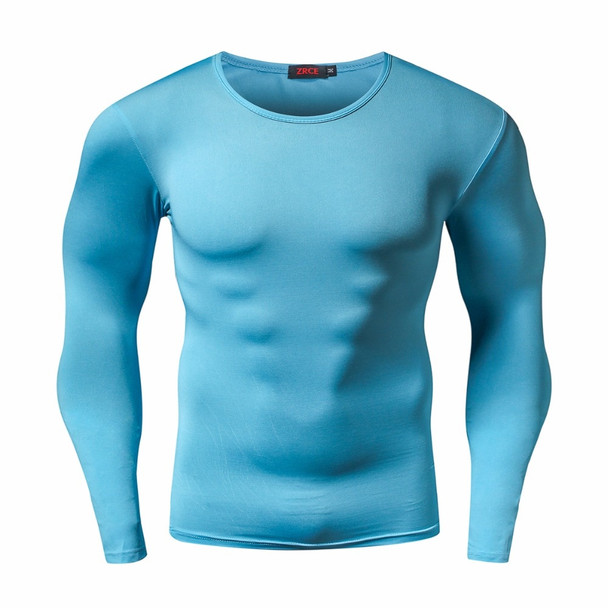 New Arrival Quick Dry Compression Shirt Long Sleeves T shirt Plus Size Fitness Clothing Solid Colorquick Dry Bodybuild Crossfit 