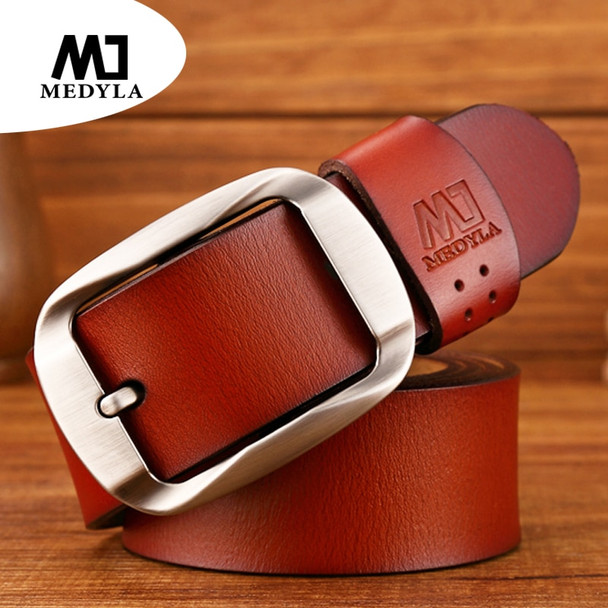 MEDYLA Dropship High Quality Genuine Leather Luxury Strap Male Belts For Men Jeans Casual Belt Pin Buckle Masculine Cummerbund MEDYLA Dropship High Quality Genuine Leather Luxury Strap Male Belts For Men Jeans Casual Belt Pin Buckle Masculine Cummerbund