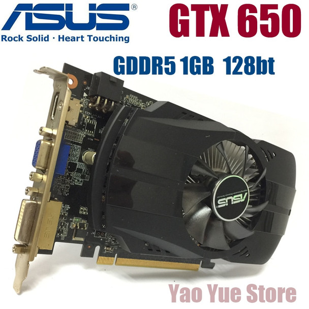 Asus GTX-650-FMLII-1GB GTX650 1GB GTX 650 1G D5 DDR5 128 Bit PC Desktop Graphics Cards PCI Express 3.0  computer  Graphics Cards