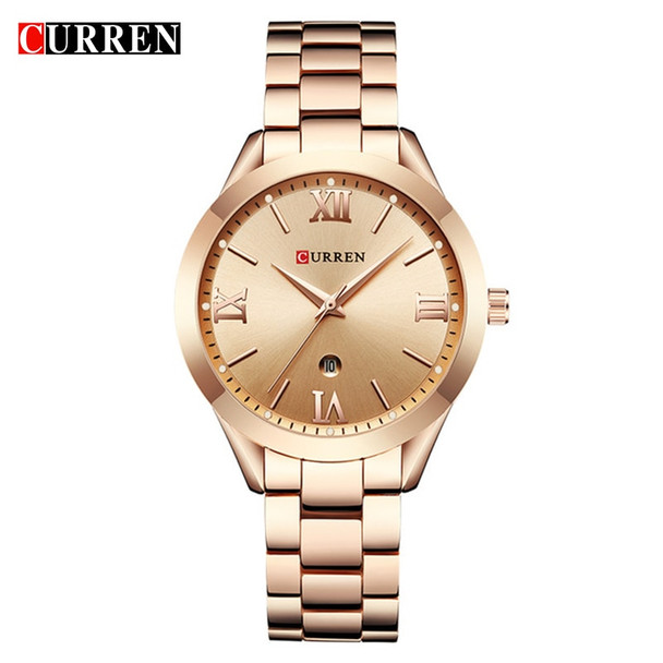 CURREN Gold Watch Women Watches Ladies 9007 Steel Women's Bracelet Watches Female Clock Relogio Feminino Montre Femme