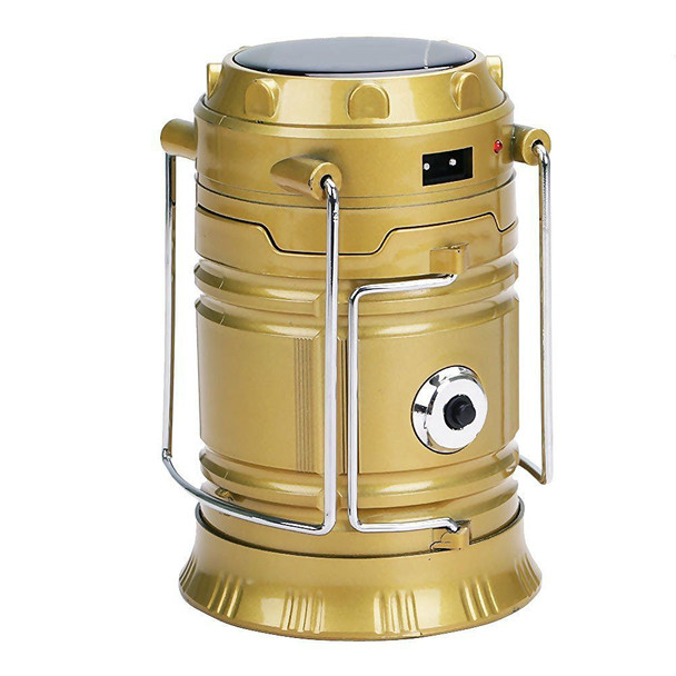 Solar Rechargeable Camping Lantern With 6 LED with Inbuilt Torch  And Emergency Mobile Charging