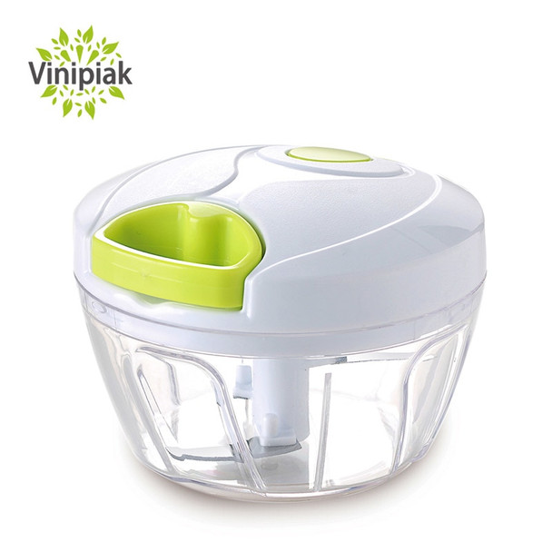 Manual Vegetable Fruit Garlic Chopper Hand Pull Food Chopper Onion Nuts Grinder Portable Kitchen food Processor Portable Mincer