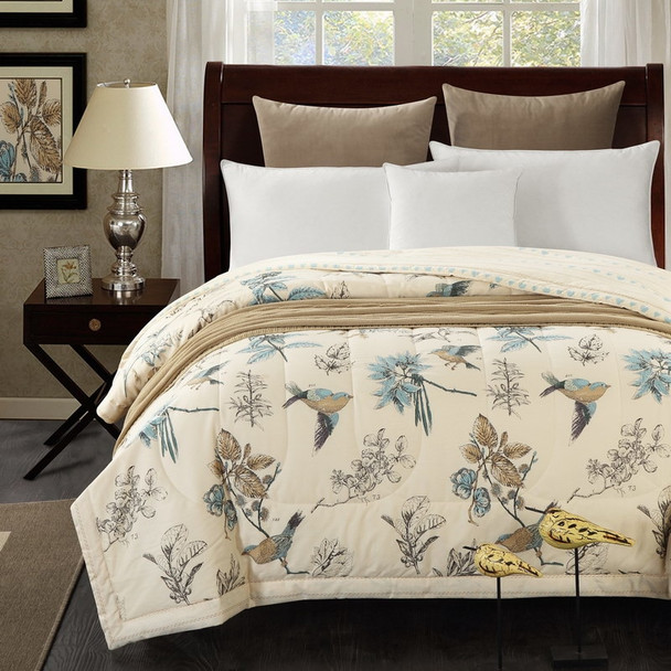1PCS Cotton the lovely bird bedspread/summer blanket Duvet Quilt/150x200cm and 200x230cm cotton bed cover