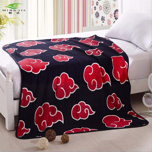 New Anime Naruto Shippuden Akatsuki Soft Warm Coral Fleece Plush Throw Blanket Bed rug dropship 150x200/120x150cm 1pcs kids gift