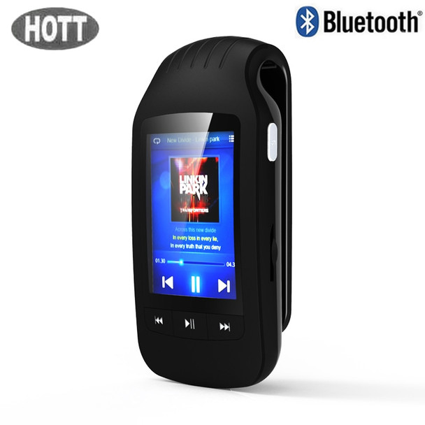 HOTT Sport Mini Clip Bluetooth Mp3 Player Music Audio Mp 3 Mp-3 With Screen Digital FM Radio Hifi Flac Usb 8Gb Lossless Walkman