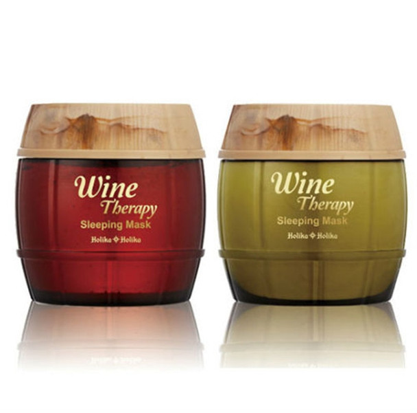 HOLIKA HOLIKA Wine Therapy Sleeping Mask Pack 120ml 2 type Choose one korean cosmetics Wine Products