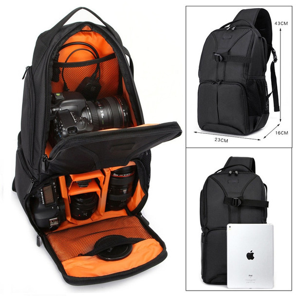 Photo Waterproof DSLR SLR Sling Flipside Camera Video Nylon Bag Backpack Outdoor Messenger Shoulder Bag for Canon Nikon Sony