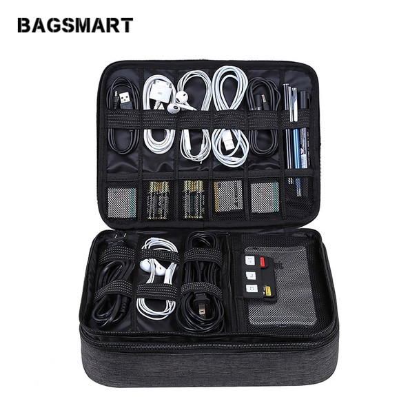 BAGSMART Travel Accessories Bags Date Cable Digital Finishing Bag Data Charger Wire Bag Mp3 Earphones Usb Flash Drive Bag