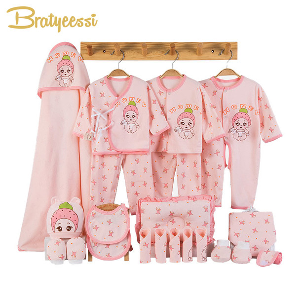 Newborn Baby Clothes Soft Cotton Toddler Baby Boy Girl Clothes Set Cartoon Infant Clothing New Born Gift Set 3 Colors