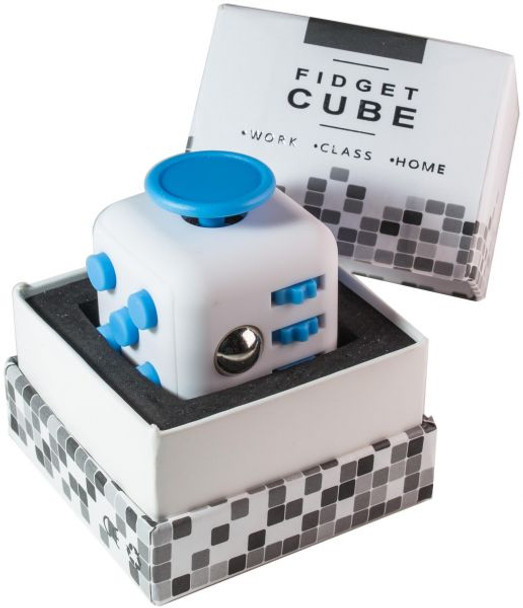 Fidget Cube -WHITE & BLUE)