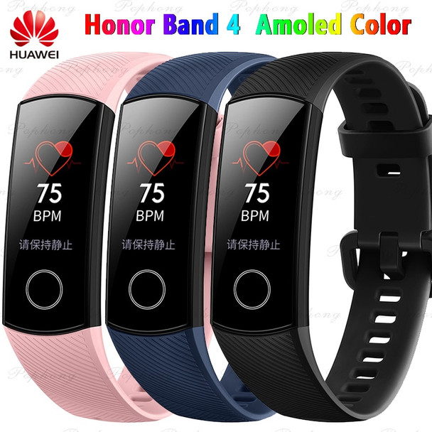 Original Huawei Honor Band 4 Standard Version Smart Wristband Color Screen Touch Pad Heart Rate Sleep Snap Monitor