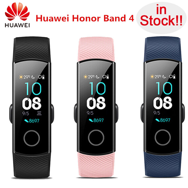 In Stock!!Original Huawei Honor Band 4 Standard Version Smart Wristband Color Screen Touch Pad Heart Rate Sleep Snap Monitor    